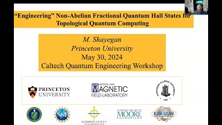 Prof Mansour Shayegan NonAbelian Fractional Quantum Hall States for Topological Quantum Computing [upl. by Dera]