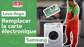 Comment changer la carte électronique sur un lavelinge Samsung [upl. by Annoet]