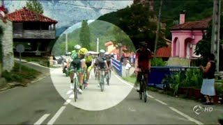 Pelea entre dos ciclistas en plena Vuelta a España [upl. by Ireva824]