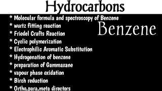 Crash Course  Neet Jee 2022 Benzene  All theory [upl. by Htrap]