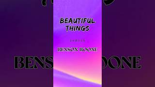 Beautiful Things  Benson Boone [upl. by Eigna692]