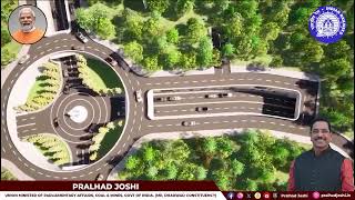 Underpass and Circular Interchange near Karnataka University Dharwad [upl. by Aehr]