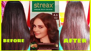 STREAX Reddish Brown 46 Hair Color ll 100 Grey Coverage at Home ll Full Demo ll SHOTS BY SNIGDHA [upl. by Anhpad]