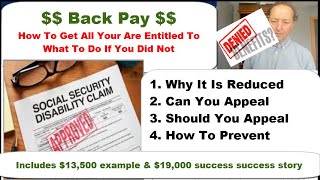 Social Security Disability Back Pay  How To Get It All [upl. by Shafer51]