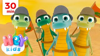 The crocodile song 🐊  Animal Songs for Kids  HeyKids Nursery Rhymes [upl. by Talie]