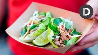 Aromatic Pork Lettuce Cups feat Food Busker [upl. by Bostow174]