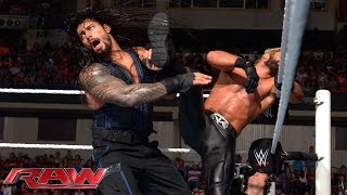 Roman Reigns vs Seth Rollins Raw Sept 15 2014 [upl. by Egroej284]