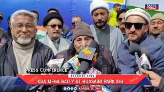 PC Kargil Democratic Alliance after mega rally at Hussaini Park Kargil [upl. by Gaile443]