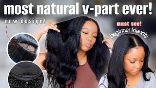 SEW IN OR VPART🔥 MUST SEE UPGRADED EASI CONTOUR YAKI VPART  MOST NATURAL INSTALL  UNICE [upl. by Prestige]