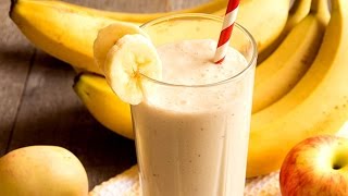 Apple Banana Smoothie  Healthy Juice Recipes [upl. by Kalagher]