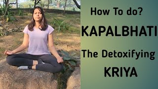 HOW TO DO KAPALBHATI II BENEFITS AND PRECAUTIONS OF KAPALBHATI II kapalbhati TattvamYoga yoga [upl. by Holtz170]