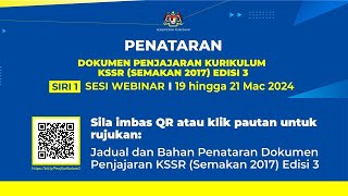 PENATARAN DOKUMEN PENJAJARAN KSSR SEMAKAN 2017 EDISI 30 MATA PELAJARAN MATEMATIK TAHUN 1 [upl. by Yseulte]