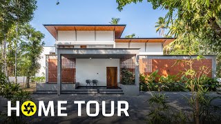 Architect Designs A Minimalist House With Multiple Courtyards  Thrissur Kerala Home Tour [upl. by Verene706]