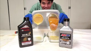 Toyota Synthetic Oil vs AMSOIL 0W16 Cold Flow Test [upl. by Owain]