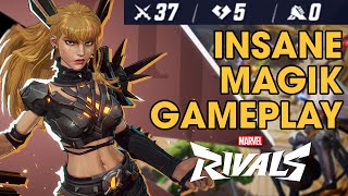 37 KILLS CRAZIEST MAGIK GAMEPLAY  MARVEL RIVALS [upl. by Aonian]