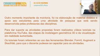 A IMPORTÂNCIA DA MONITORIA NA APLICAÇÃO DE METODOLOGIAS ATIVAS NO ENSINO DE DESENHO TÉCNICO [upl. by Ainar43]