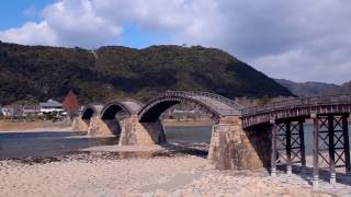 錦帯橋・鵜飼  Kintaikyo Bridge  Iwakuni Cormorant Fishing [upl. by Swayder]