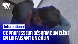 Dans lOregon ce professeur désarme un élève… avec un câlin [upl. by Eimmis]