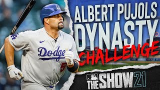 ALBERT PUJOLS DODGERS DYNASTY CHALLENGE in MLB The Show 21 [upl. by Dnumde]