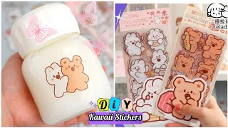 🌈Waterproof Handmade Sticker  DIY Kawaii Sticker  Craft [upl. by Hagerman482]