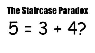 5  3  4 The Staircase Paradox Spot The Mistake quotDisprovingquot The Pythagorean Theorem [upl. by Eillime]