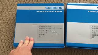 Shimano MT200 hydraulic brakes unboxing BLMT200 vs BLMT201 levers [upl. by Piero435]