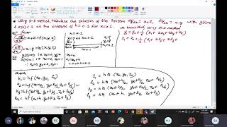 RK method for simultaneous two first order differential equation Numerical Methods [upl. by Dnalrah]