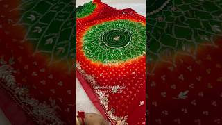 🔥Pure Jaipuri Traditional Bandhani Saree saree ytshorts shorts [upl. by Leumel]