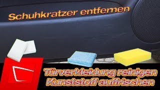 Was hilft wirklich bei Schuhstriemen Türinnenverkleidung Kunststoff reinigen und auffrischen [upl. by Wilonah]