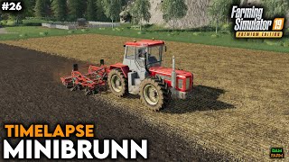 Cultivation sowing oats amp fertilization  FS19 Timelapse Minibrunn  26 [upl. by Pallua95]