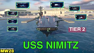 USS Nimitz modern warships best build tier 2 [upl. by Aihseyk786]