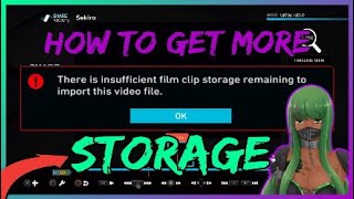 Insufficient Clip Storage Remaining SHAREfactory HOW TO IMPORT MORE VIDEOS [upl. by Carrillo44]