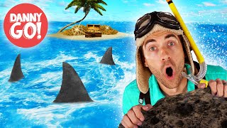 Sharks in the Water 🦈  Floor is Lava Game  Brain Break  Danny Go Dance Songs for Kids [upl. by Ujawernalo829]