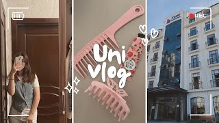 First day at Khazar University✨ Uni Vlog  My routine🍄 [upl. by Tessy]