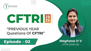 CFTRI Previous Year Questions Paper  Part 2  Daily Booster  Mock Questions  CFTRI Mysore [upl. by Aleuqahs]