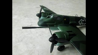 A look at the built Henschel HS 129 Model Kit from Revell ESCI in 148 scale [upl. by Nehtan]