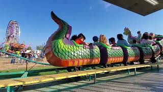 Riding the dragon coaster at the Lynden Fair 2022 [upl. by Delacourt]