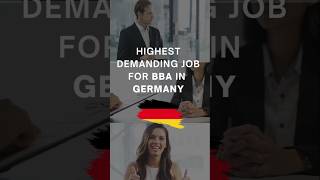 Highest demanding jobs for BBA in Germany codefotechacademy trending highestsalary bbajobs [upl. by Eddina]