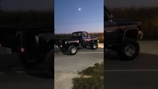 HOT ROD PICKUP LETS RIP harvest country sunset countrymusic countryboy truck liftedtrucks [upl. by Frayne]