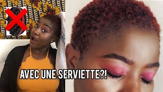 COMMENT BOUCLER SES CHEVEUX CRÉPUS COURTS [upl. by Ellatsirhc357]