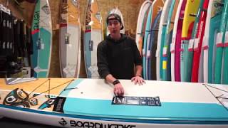 Stand Up Paddle Board Review Boardworks Surf 2018 Chinook 126quot Paddle Board [upl. by Tucky]