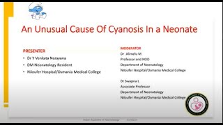 An unusual cause of cyanosis in Neonate [upl. by Nikaniki]