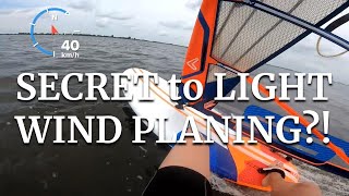 The SECRET to get PLANING in LIGHT WIND [upl. by Wier]