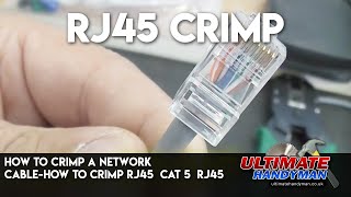 How to crimp a network cableHow to Crimp Rj45  Cat 5  RJ45 [upl. by Agem]