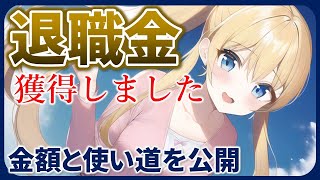 退職金を獲得しました！大手メーカー技術職勤続10年強。金額と使い道を公開します [upl. by Nelg90]