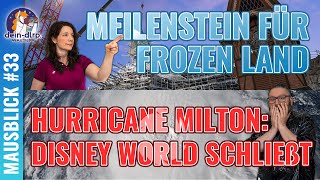 Frozen Land Meilenstein amp Unwetter in Disneyland Paris  Walt Disney World muss schließen [upl. by Eniamej]