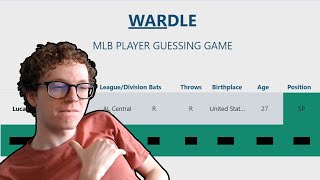 Lets Play WARDLE Wordle with MLB Players [upl. by Aisena139]