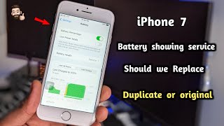 iPhone 7 Battery Health amp Service problem fixed  iPhone Battery health dropping problem in iPhone [upl. by Han]