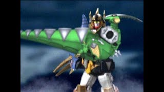 Thundersaurus Megazord Parasaurzord Formation  Dino Thunder  Power Rangers Official [upl. by Ogawa]