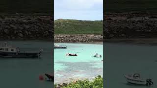 ISLES OF SCILLY ST AGNES LOOKING OVER TO GUGH islesofscilly beach islands travel remoteislands [upl. by Keane]